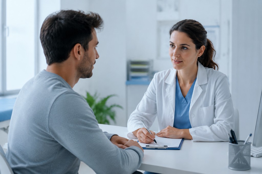Familia en videoconsulta médica desde casa
